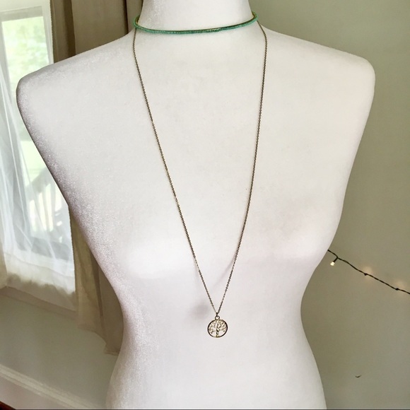 Earthbound Trading Co Layer Necklace Tree - Picture 1 of 8